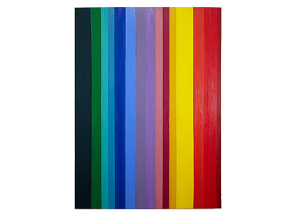 Pop Rainbow 3 : Oil on Canvas, 43.5 x 59 in